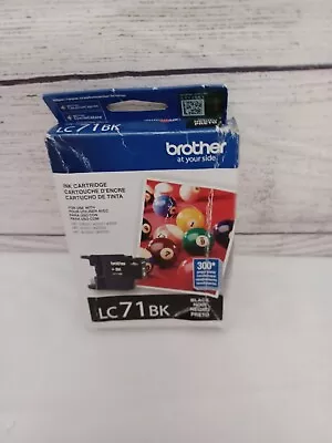 Brother LC71BK Black Ink Cartridge OEM Genuine (Expired: 11/2022) • $15.33