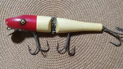 Old Wood Paw Paw Giant Pike Lure 6.5  Hinged Body • $19.50