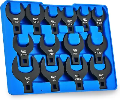 14 Piece Jumbo Crowfoot Wrench Set SAE Crows Foot For 1-1/16  To 2  Flare Nuts • $84.99
