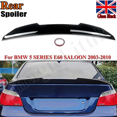 For Bmw 5 Series E60 2003-2010 Psm Style Rear Spoiler Trunk Wing Lip Gloss Black • £59.98