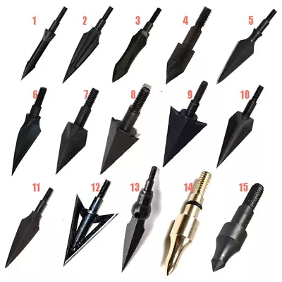 Archery Hunting Broadheads Screw-in Point For Recurve Bow/Compound Bow Arrows • $12.21