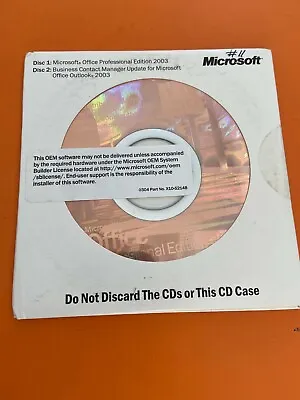 Microsoft Office 2003 Professional New WORD EXCEL ACCESS POWERPOINT OUTLOOK • $43.95