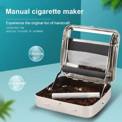 70mm Automatic Tobacco Roller Box Cigarette Roll Rolling Machine Metal Case • $9.97