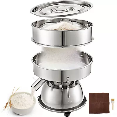 Mechanical Electric Sieve Vibrating Sieve Machine Powder Shaker 12 And 80 Mesh • $133.69