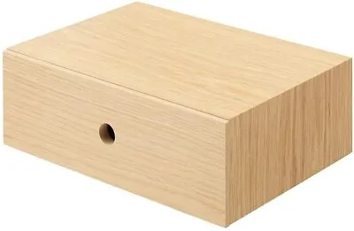 NEW MUJI MDF Ash Wood Oak 1 Drawer Organize Storage Box For Accessory JAPAN • $60.37