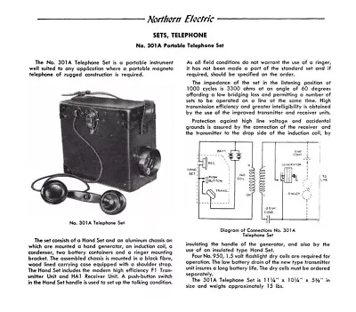 Vintage U.S. Military 301 A Field Phone Set • $182.14