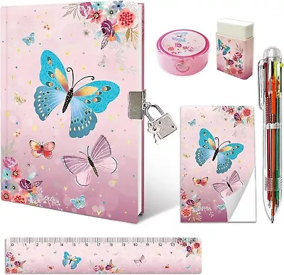 Girls Diary With Lock For Kids Girls Journal School Gift Set With 7.1X5.3 Inche • $26.35