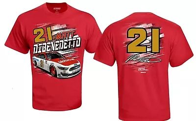 2020 Matt DiBenedetto #21 Red Motorcraft Car & Number Adult T-shirt • $21.99