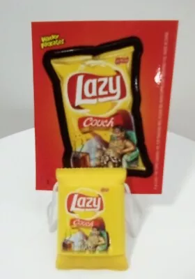 Wacky Packages Eraser Series 2 Lazy Couch Chips & Sticker And Extras  • $7.99