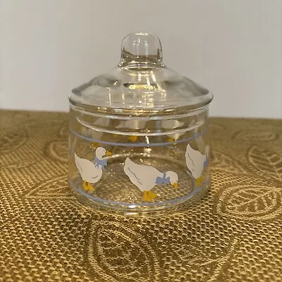 Vintage Anchor Hocking Country Goose Small Candy Jar • $7