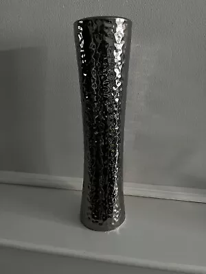 Tall Silver Vase • £8