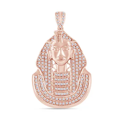 2/3ct Lab Created Moissanite Egyptian Myth Charm Pendant In 10K Rose Gold • $1214.39