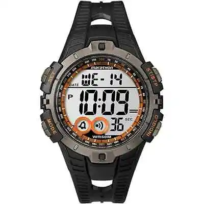 Timex 2505 Unisex Black Marathon Digital Sport Watch 46 Mm • $58.65