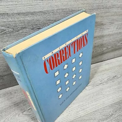 1986 American Corrections School Old Vintage Book Poor Condition Has Highlights • $10.79