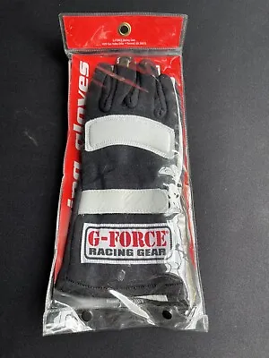 G-Force Racing Gear GF G5 Gloves SFI 3.3/1 Black Racing Gloves Size LARGE • $59.95
