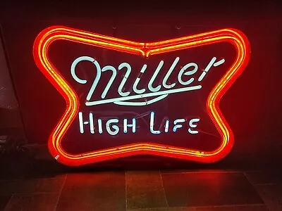 (VTG) Miller High Life Beer Flashing Motion Moving Neon Light Up Bar Sign • $599.99