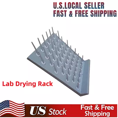 Lab Supply Drying Rack Pegboard Bench-Top Wall-Mount For Laboratory Glassware • $68.41