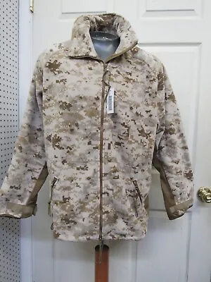 USMC Desert MARPAT Camo Polartec Jacket Wind Pro Fleece Small Regular NOS • $195