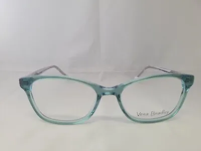 Vera Bradley Suki Citrus Paisley Light Blue Eyeglasses Frames 49-16-135 • $42.49