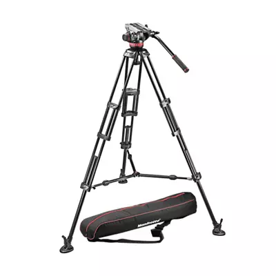 Manfrotto MVH502A Fluid Head And 546B Tripod System With Carrying Bag • $549.99