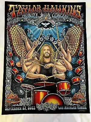 Taylor Hawkins Foo Fighters Tribute Concert Poster LA Kia Forum Emek Studios New • $249.99