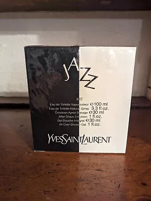 Vintage Yves Saint Laurent Jazz EDT 100ML + Shower Gel + Aftershave Balm • £260