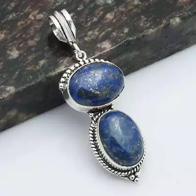 Lapis Lazuli Gemstone Ethnic Handmade Pendant Jewelry 2.2  AP-35395 • $2.99