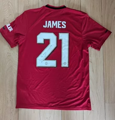 Daniel James Signed Manchester United 2019/20 Shirt. Large • $62.17