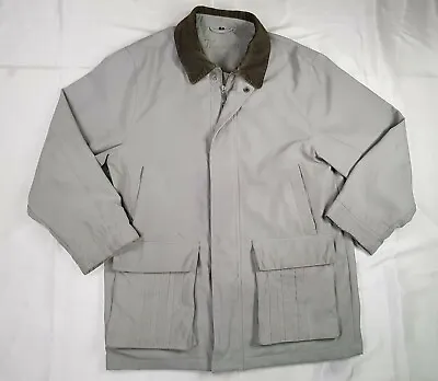 $16.96 • Buy Moorcroft Size M Medium Mens Grey Velvet Feel Jacket With Corduroy Collar Coat