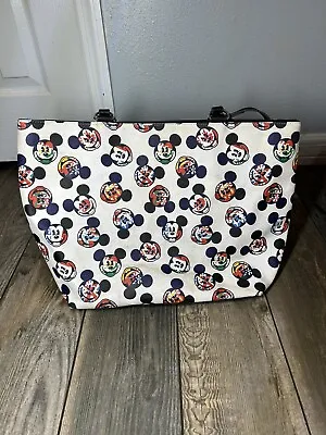 Disney Parks World Showcase Mickey Head Flag Face Large Travel Tote Bag • $15