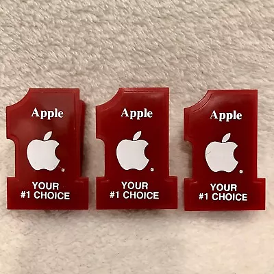 Apple Computers Refrigerator Magnet Clip “Your #1 Choice” Vintage 1990s Lot Of 3 • $21.72