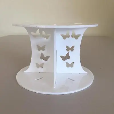 Butterfly Round Cake Pillars/Separators (Weddings/Parties) 6 -12  Many Colours • £15.93