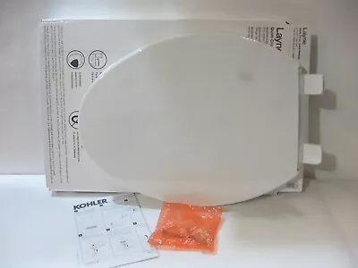 NEW OPEN BOX Kohler Layne Quiet Close Elongated Antimicrobial Toilet Seat White • $26.99