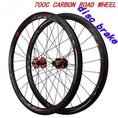 700C Road Gravel Bicycle Disc Brake Wheelset Rim Depth 40mm Clincher Tubeless • $382.50