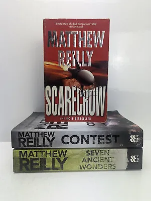 3 X Book Bundle By Matthew Reilly - Paperback GC Scarecrow Contest • $20.59