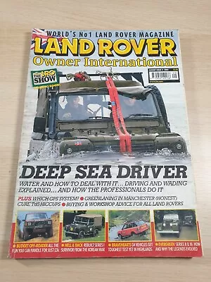 Land Rover Owner International Magazine August 2003 Issue 9 Deep Sea Driver • £0.99