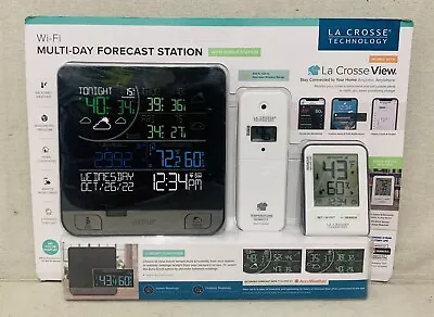 La Crosse Technology C74443 Wi-Fi Multi-Day Forecast Station With Bonus Station • $34.99