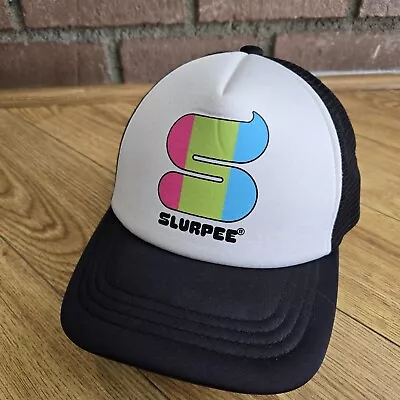 Limited Edition Black And White Slurpee 7-Eleven 7-11 Trucker Hat Snapback • $9.75