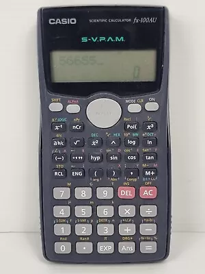 Casio Fx-100AU - Scientific Calculator With Case - Tested & Working • $24.99