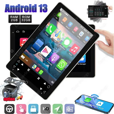 Touch Screen Rotatable 10.1'' Android 13 Car Stereo Radio Double 2DIN GPS Wifi • $122.82