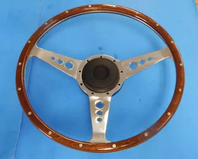 New 15  Wood Steering Wheel W/ Adaptor Hub Jaguar XJ6 1974-1987 XJS Moto-Lita  • $629.95