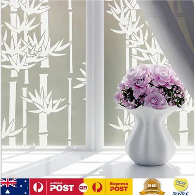 90CM*5M Privacy Frosted Bamboo Frosting Window Glass Film Sticker Removable AU • $23.99