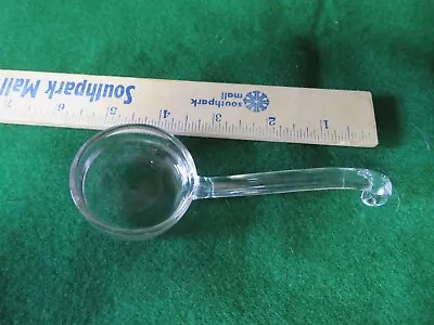 Vintage Clear Glass Spoon /server /ladle/dipper  Condiments Jelly Caviar • $7.96