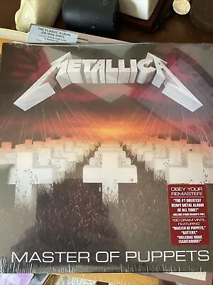 Metallica Master Of Puppets Lp New Sealed 180g Gram Remaster Hyper Sticker Metal • $27