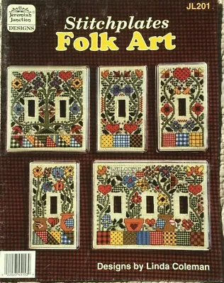 $1.99 • Buy Folk Art Light Stitchplates Jeremiah Junction Designs Cross Stitch Pattern JL201