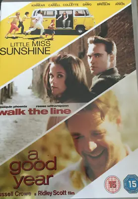 Little Miss Sunshine / Walk The Line / A Good Year 2006 New DVD Top-quality • £5.39