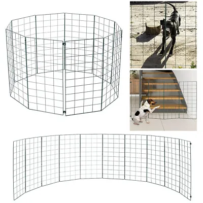 £48.99 • Buy Pet Dog Pen Foldable Fence Barrier Fencing Indoor Outdoor Run Gate 6/8/10 Panels