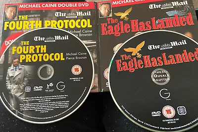 THE EAGLE HAS LANDED + THE FOURTH PROTOCOL 2 DVDS MICHAEL CAINE FILMS Pierce Br • £2.39