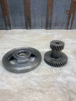 Lot Of 2 Industrial Machine Steampunk Pulley Gear Cog Robot Salvage Lamp Base￼ • $19.99