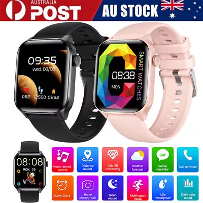 Waterproof Smart Watch Bluetooth Call Heart Rate Fitness Tracker For Android IOS • $27.99